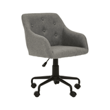 Metro Tufted Grey And Black Home Office Chair