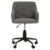 Metro Tufted Grey And Black Home Office Chair