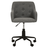Metro Tufted Grey And Black Home Office Chair
