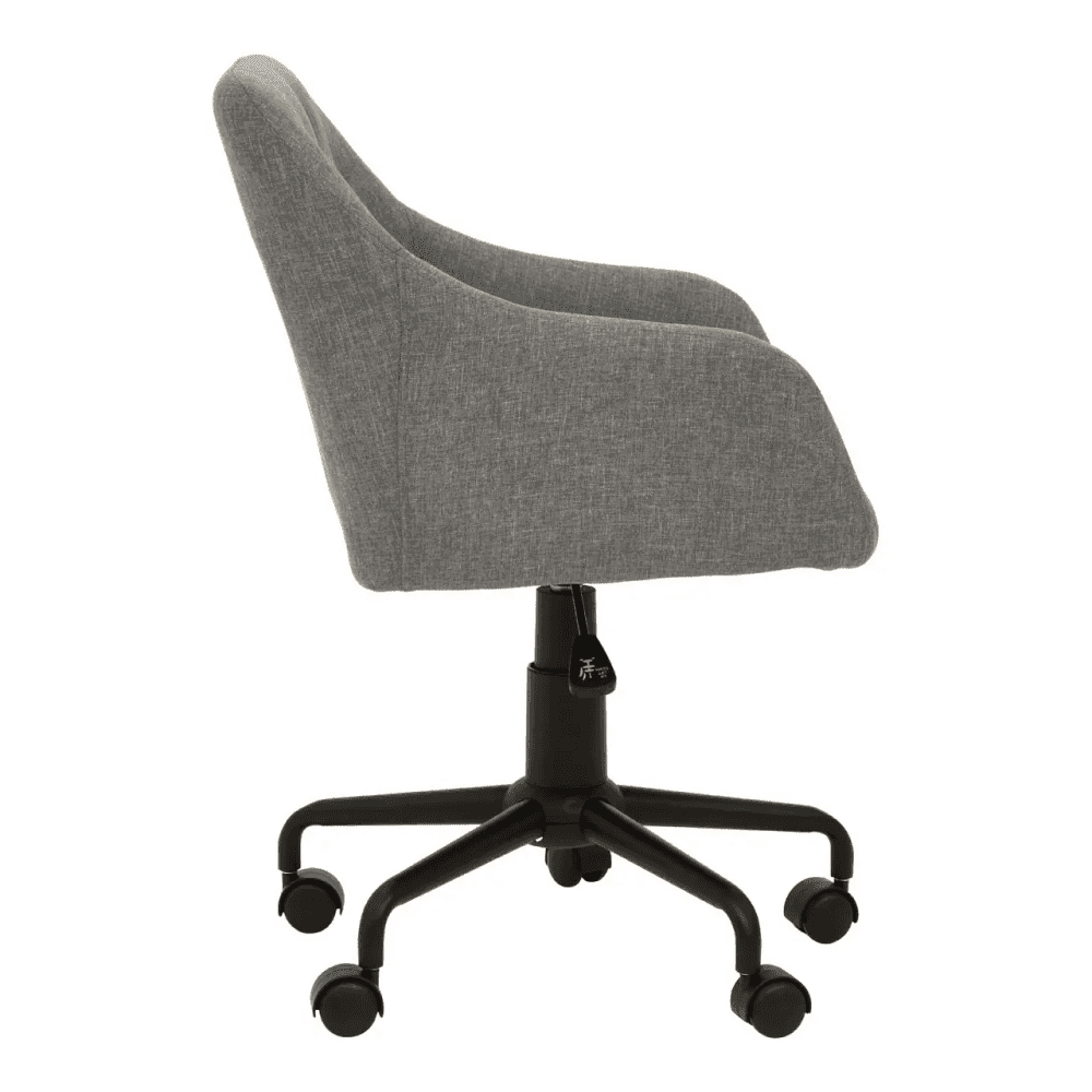 Metro Tufted Grey And Black Home Office Chair