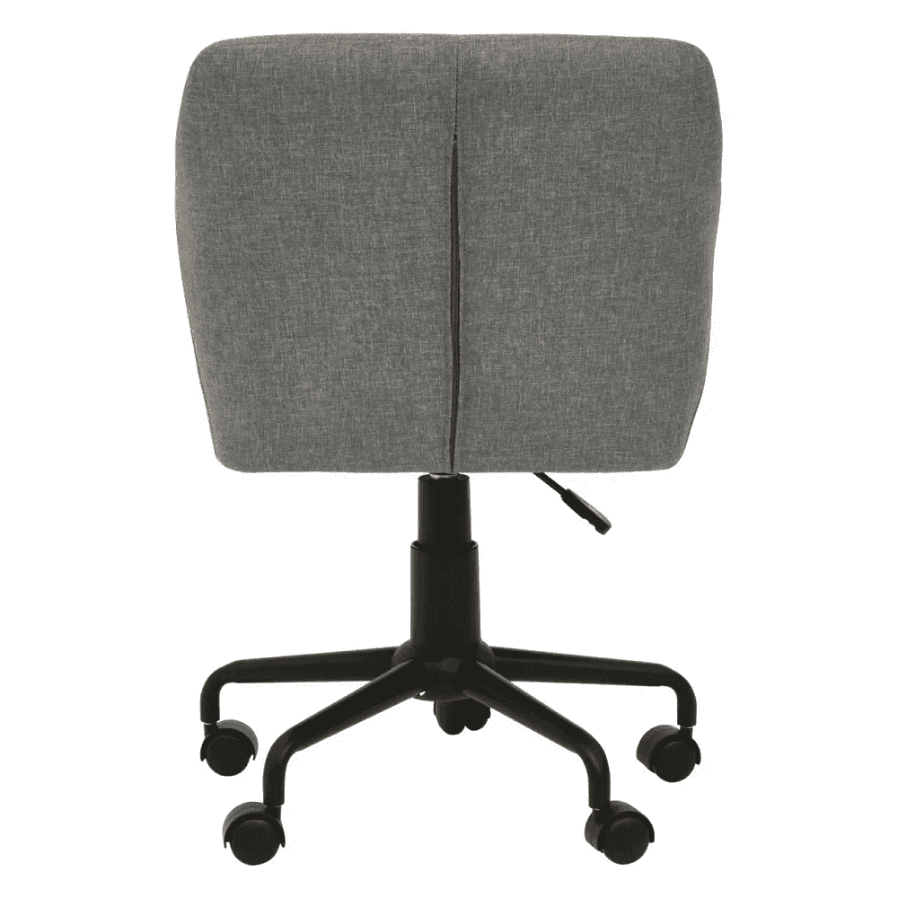 Metro Tufted Grey And Black Home Office Chair