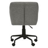 Metro Tufted Grey And Black Home Office Chair