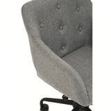 Metro Tufted Grey And Black Home Office Chair