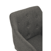 Metro Tufted Grey And Black Home Office Chair
