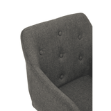 Metro Tufted Grey And Black Home Office Chair