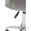 Lydia Grey Velvet Home Office Chair with Curved Back