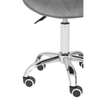 Livia Grey Velvet Quilted Home Office Chair