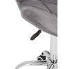 Livia Grey Velvet Quilted Home Office Chair