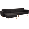 Mason Hagen Black Large Corner Sofa Bed