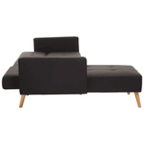 Mason Hagen Black Large Corner Sofa Bed