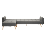 Mason Hagen Grey Large Corner Sofa Bed