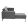 Mason Hagen Grey Large Corner Sofa Bed