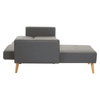Mason Hagen Grey Large Corner Sofa Bed