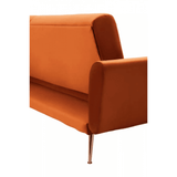 Sydney Burnt Orange Velvet Sofa Bed