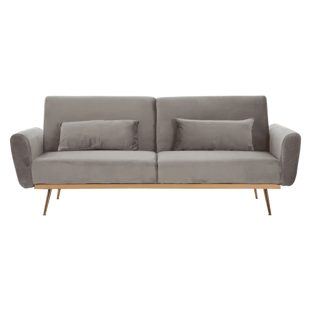 Sydney Grey Velvet Sofa Bed