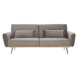 Sydney Grey Velvet Sofa Bed