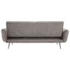 Sydney Grey Velvet Sofa Bed