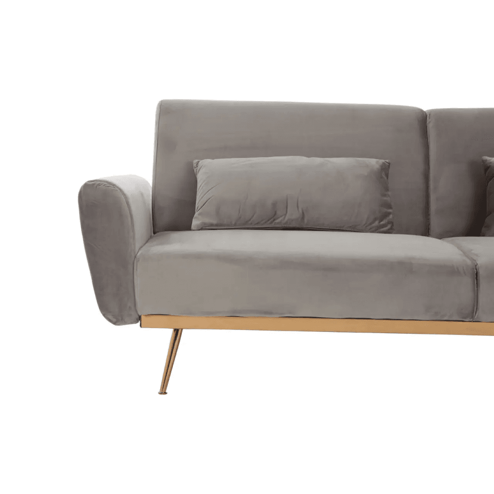 Sydney Grey Velvet Sofa Bed