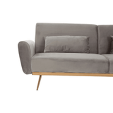 Sydney Grey Velvet Sofa Bed