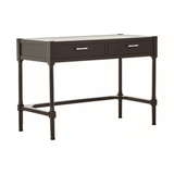 Lancaster Two Drawer Black Finish Desk