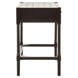 Lancaster Two Drawer Black Finish Desk