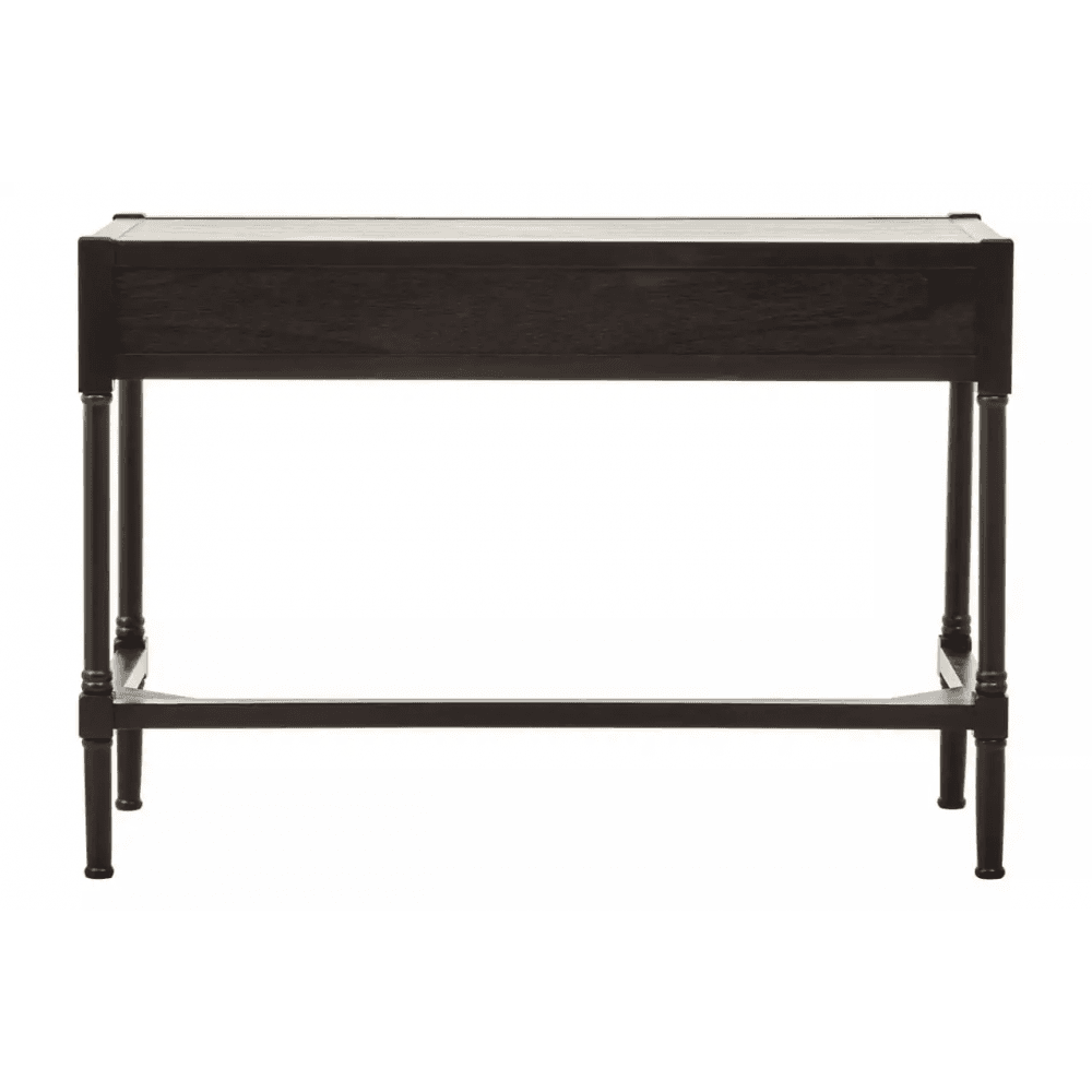 Lancaster Two Drawer Black Finish Desk
