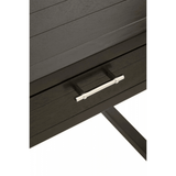 Lancaster Two Drawer Black Finish Desk