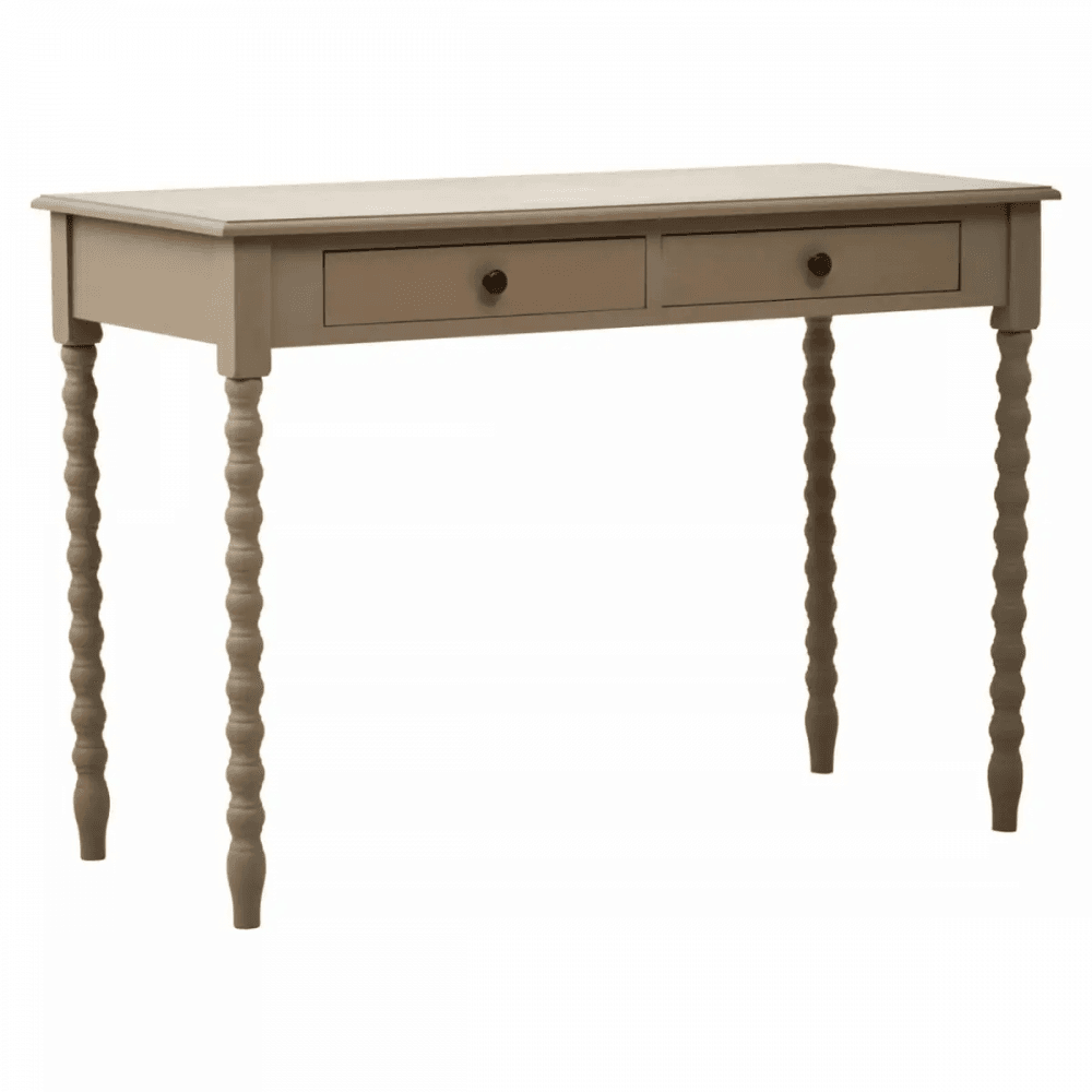 Lancaster Two Drawer Grey Desk