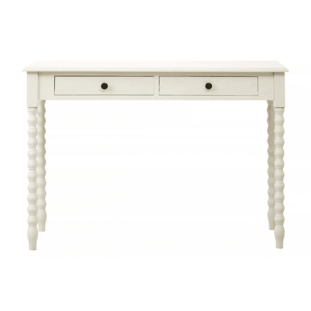 Lancaster Two Drawer Ivory Desk
