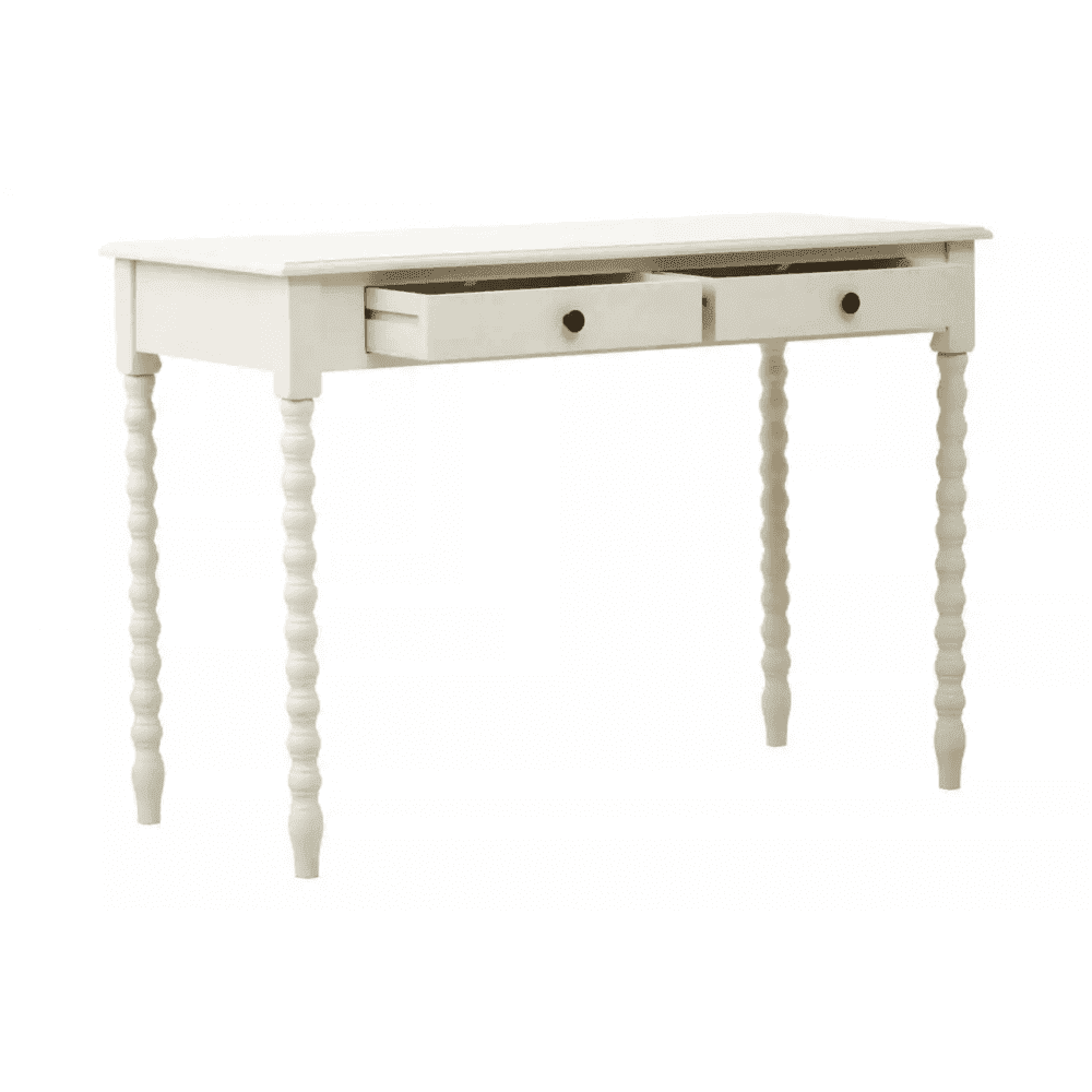 Lancaster Two Drawer Ivory Desk