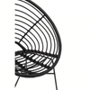Montrose Black Natural Rattan Round Chair