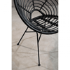Montrose Black Natural Rattan Round Chair