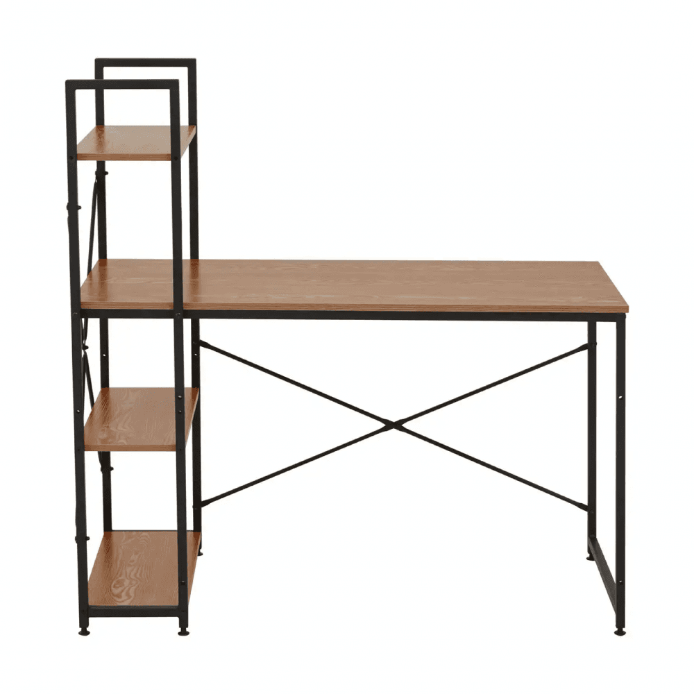 Marlow Red Pomelo Desk With Shelves