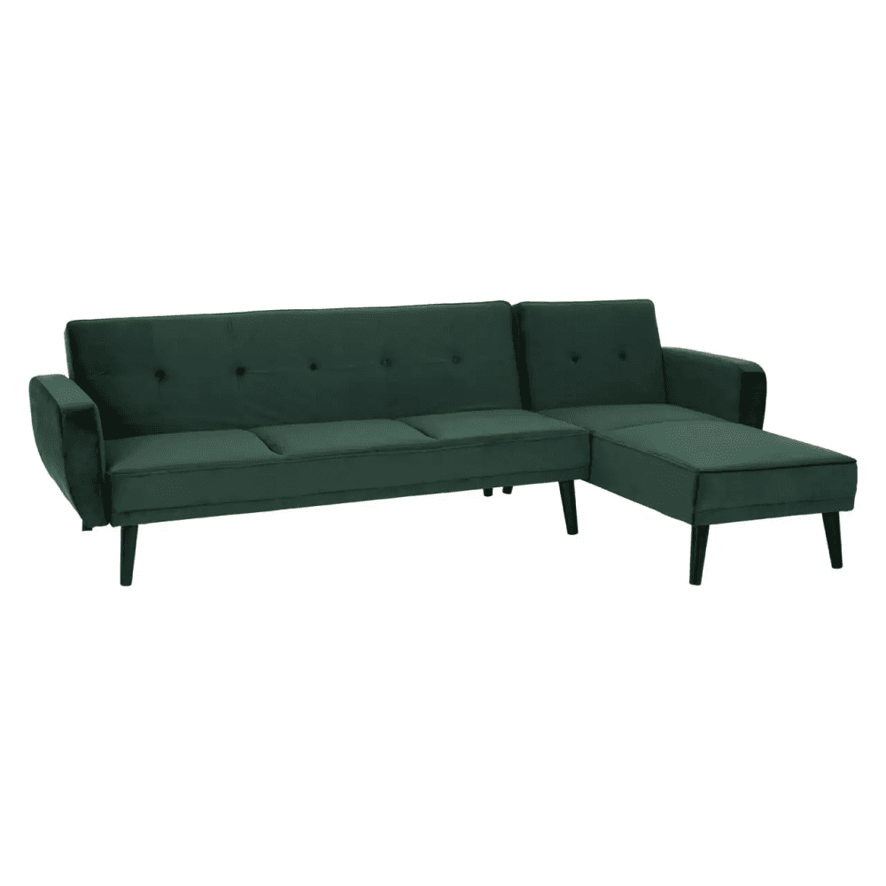 Amber 3 Seat Green Sofa Bed