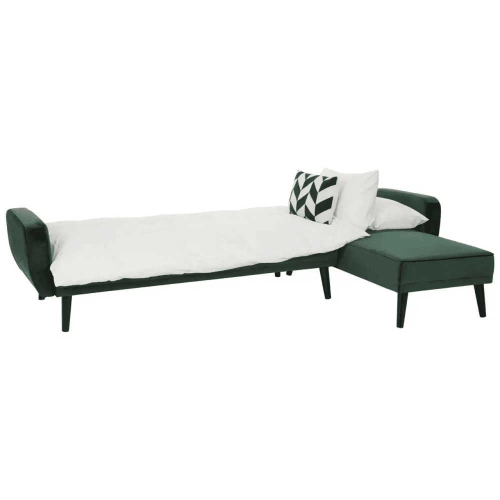 Amber 3 Seat Green Sofa Bed