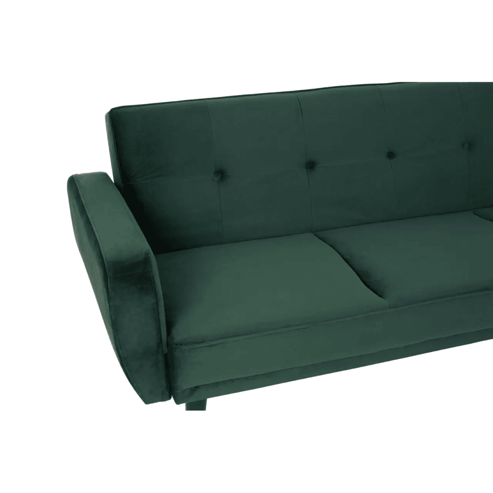 Amber 3 Seat Green Sofa Bed