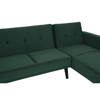 Amber 3 Seat Green Sofa Bed