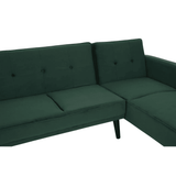 Amber 3 Seat Green Sofa Bed
