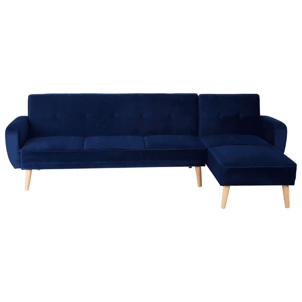 Amber 3 Seat Navy Sofa Bed