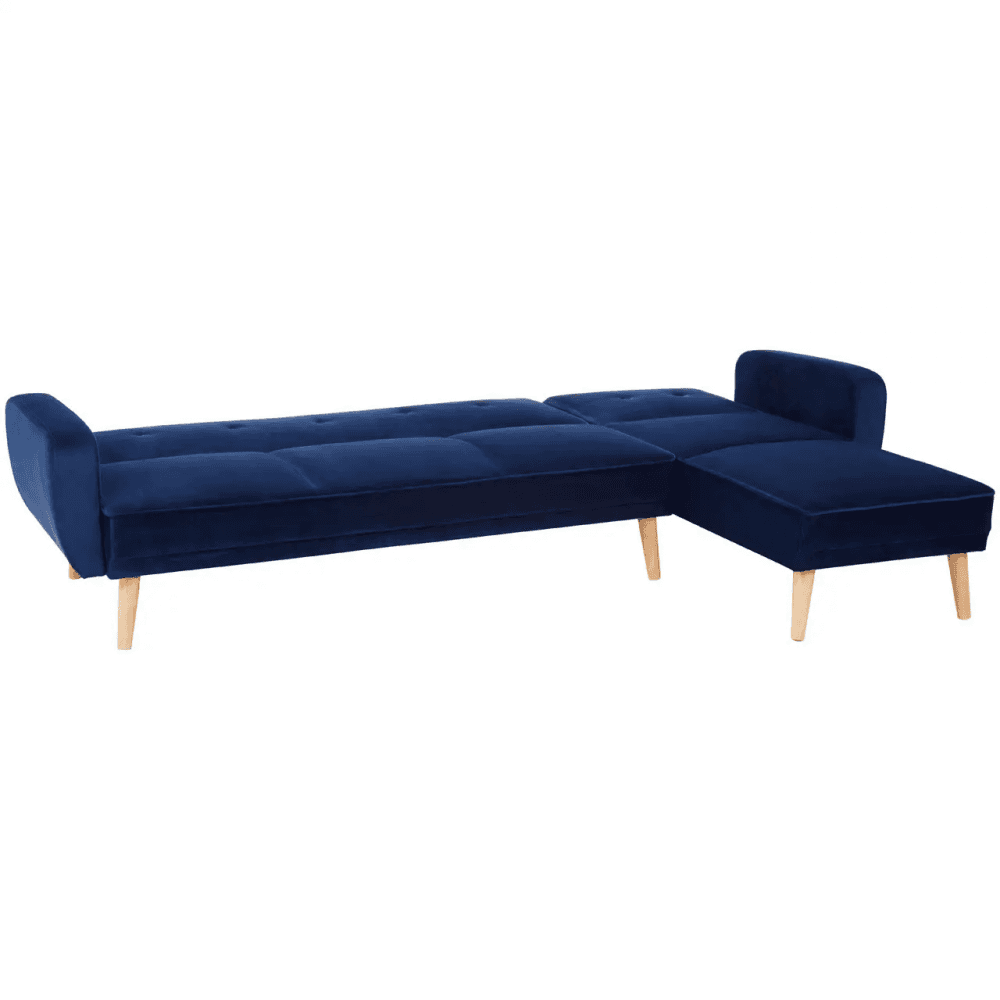 Amber 3 Seat Navy Sofa Bed