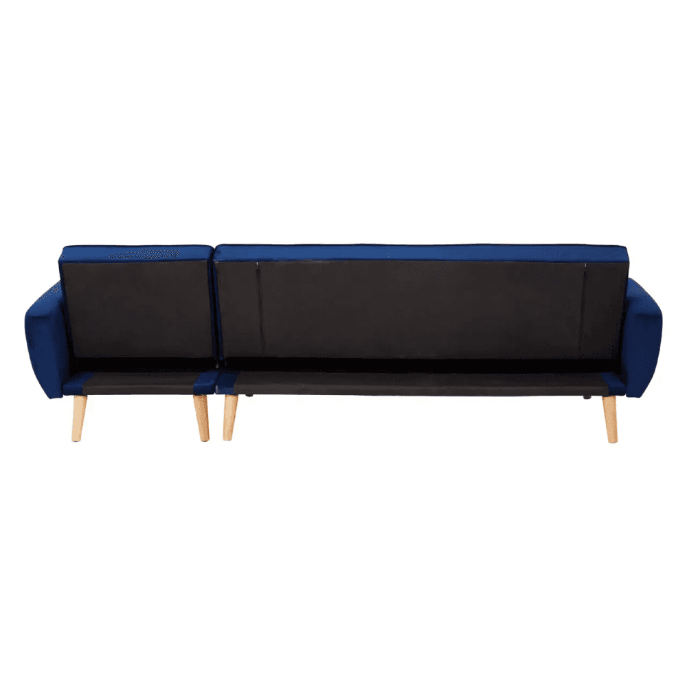 Amber 3 Seat Navy Sofa Bed