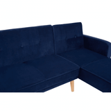 Amber 3 Seat Navy Sofa Bed