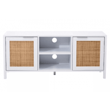Astoria White Wood Media Unit