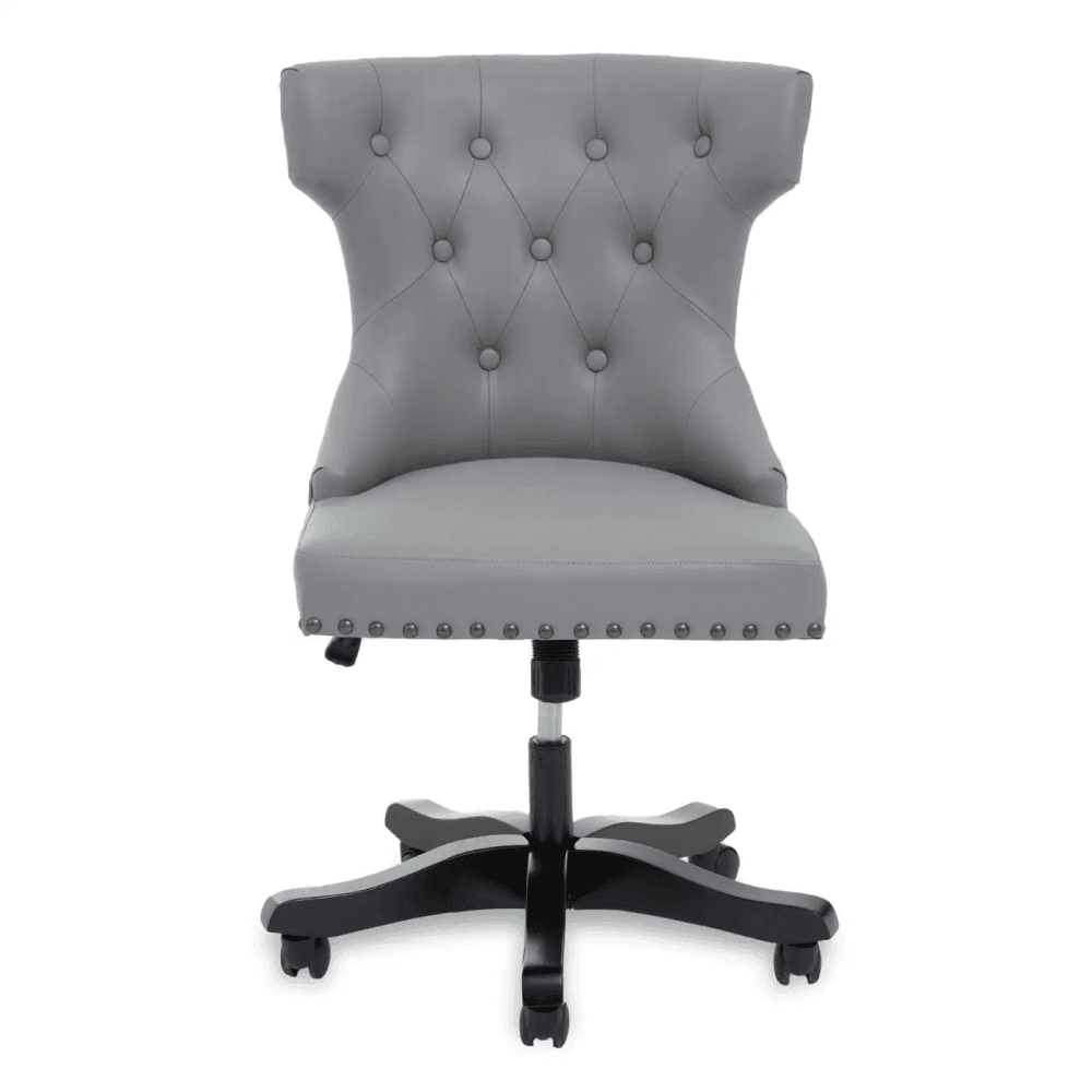 Aspen Grey Leather Effect Home Office Chair