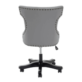Aspen Grey Leather Effect Home Office Chair