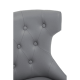 Aspen Grey Leather Effect Home Office Chair
