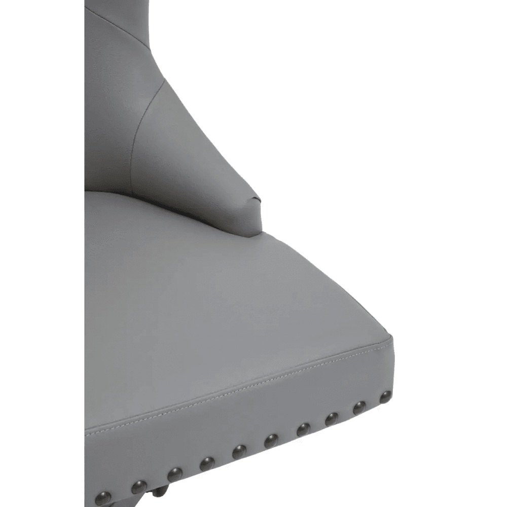 Aspen Grey Leather Effect Home Office Chair