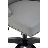Aspen Grey Leather Effect Home Office Chair