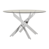 Inspire Round Chrome Intersected Dining Table