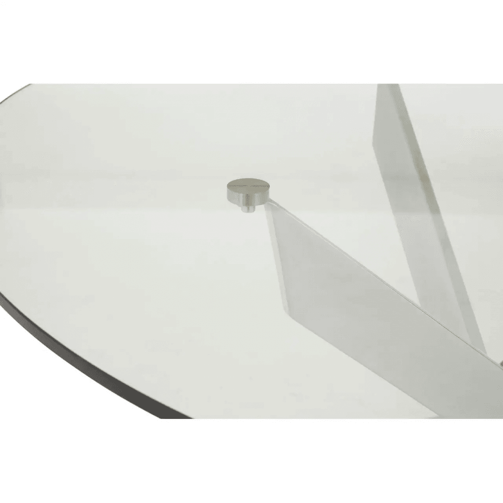 Inspire Round Chrome Intersected Dining Table